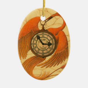 Ornamento De Cerâmica Phoenix