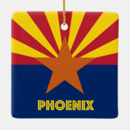 Ornamento De Cerâmica Phoenix AZ Flag
