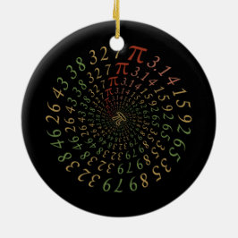 Ornamento De Cerâmica Pi Galaxy Ornament