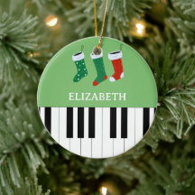 Piano Chave de Natal Verde