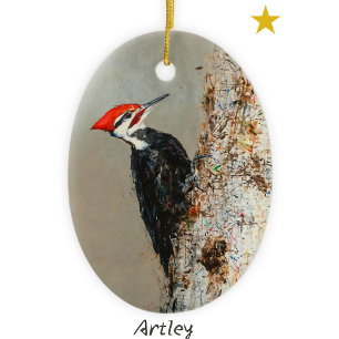 Ornamento De Cerâmica Pica-Pica-Pica-Pica Pileada - Ano de Natal