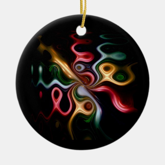 Ornamento De Cerâmica Picasso Rosa (Frente)