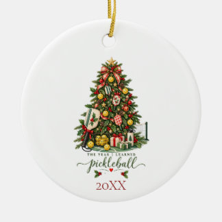 Ornamento De Cerâmica Pickleball