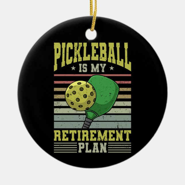 Ornamento De Cerâmica Pickleball - Reforma da Pickleball (Frente)