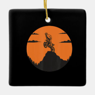 Ornamento De Cerâmica Pico Motocross de motocicleta