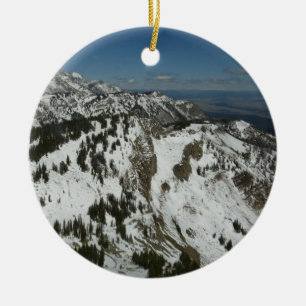 Ornamento De Cerâmica Picos de neve das montanhas Teton I Fotografia