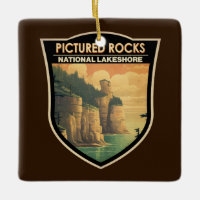 Picture Rocks National Lakeshore Viagem Vintage