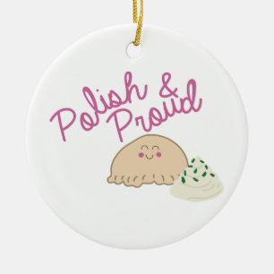Ornamento De Cerâmica Pierogi orgulhoso