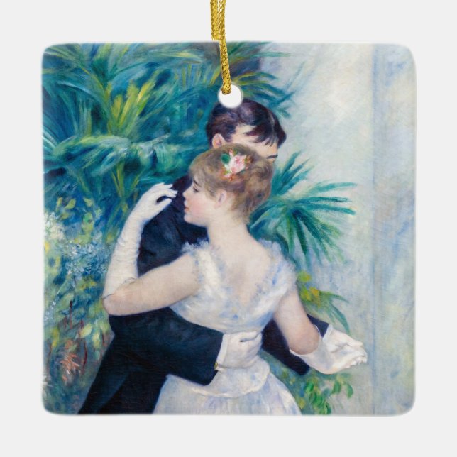 Ornamento De Cerâmica Pierre-Auguste Renoir - Dança da Cidade (Frente)