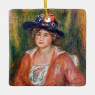 Ornamento De Cerâmica Pierre-Auguste Renoir - Retrato da Mulher Sentada