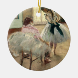 Ornamento De Cerâmica Pierre um Renoir   a lição de dança