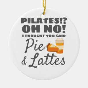 Ornamento De Cerâmica Pilates Instrutor Pilates Pensou Que Pie Lattes