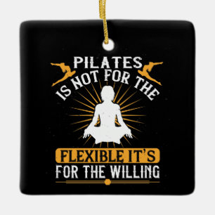 Ornamento De Cerâmica Pilates Não é Para os Flexíveis