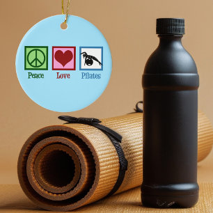 Ornamento De Cerâmica Pilatos de paz e amor