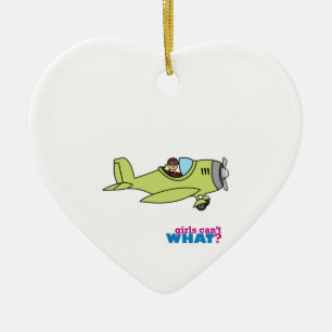 Ornamento De Cerâmica Piloto de avião