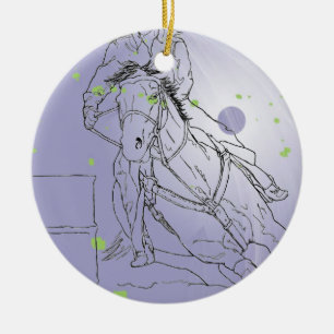 Ornamento De Cerâmica Piloto do tambor da lavanda