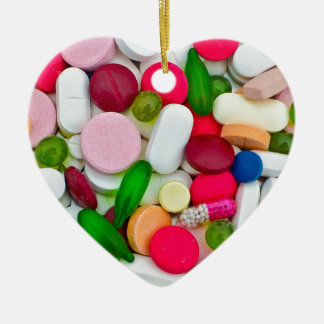 Ornamento De Cerâmica Pílulas coloridas produto personalizado