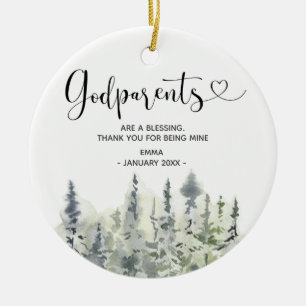 Ornamento De Cerâmica Pine Tree Forest Personalizado Padrões de Padrões