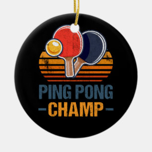 Ornamento De Cerâmica Ping Pong Champ Mesa Player - Treinador Atleta