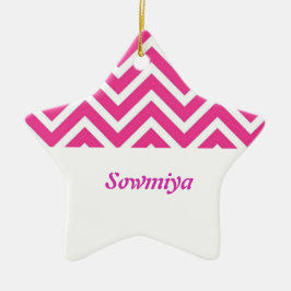 Ornamento De Cerâmica Pingente cerâmico personalizável em forma de estre