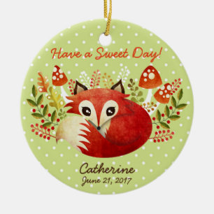Ornamento De Cerâmica Pingente de Cerâmica Personalizado Raposa Ornament