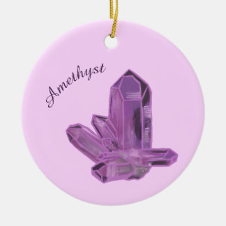 Ornamento De Cerâmica Pingente de Cristal de Ametista – Proteção & Calma