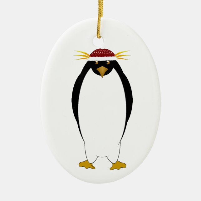 Ornamento De Cerâmica Pinguim (Frente)