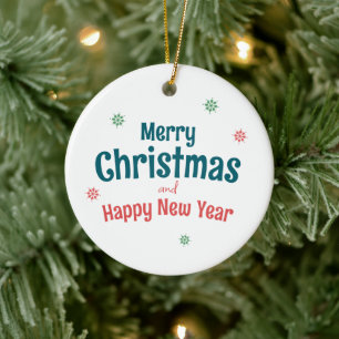 Ornamento De Cerâmica Pinguim Fofo e Feliz Feliz Natal