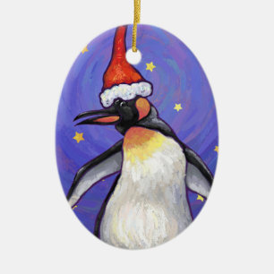 Ornamento De Cerâmica Pinguim Natal