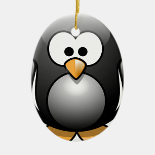 Ornamento De Cerâmica Pinguim/Penguin