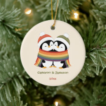 Pinguins do Orgulho Natalino Personalizados