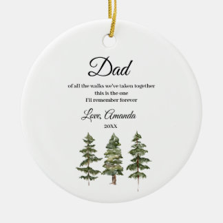 Ornamento De Cerâmica Pinheiros de inverno Pai da Noiva De toda a caminh