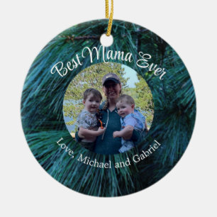 Ornamento De Cerâmica Pinheiros Russos Pinheiros Floresta Verde-Verde-Ve