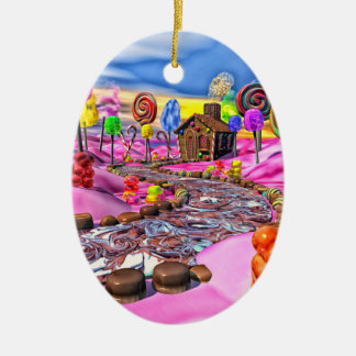 Ornamento De Cerâmica Pink Candyland