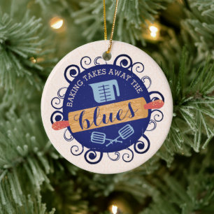 Ornamento De Cerâmica Pinos de panificação, marcenaria, árvore de Natal