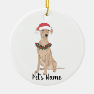 Ornamento De Cerâmica Pinscher Alemão Personalizado