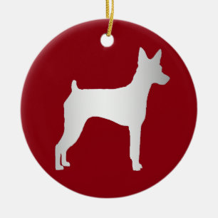 Ornamento De Cerâmica Pinscher diminuto