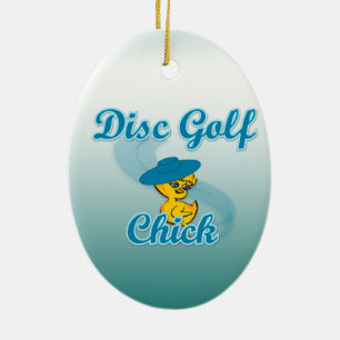 Ornamento De Cerâmica Pintinho de Golf de Disco nº 3