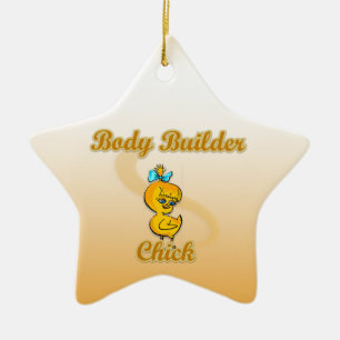 Ornamento De Cerâmica Pintinho do Body Builder