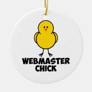 Ornamento De Cerâmica Pintinho do Webmaster
