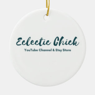 Ornamento De Cerâmica Pintinho Eclético YouTube e loja Etsy