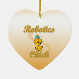 Ornamento De Cerâmica Pintinho Robotics