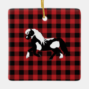 Ornamento De Cerâmica Pinto Pony Ornament