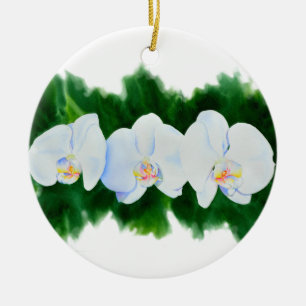 Ornamento De Cerâmica Pintura de orquídea impermeável