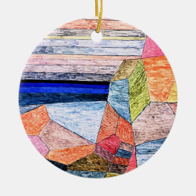 Ornamento De Cerâmica Pintura de Paul Klee, Promontorio Ph. (Frente)