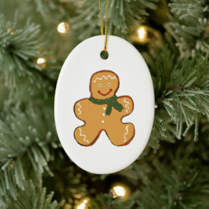 Ornamento De Cerâmica Pintura do Homem Gingerpão