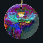 Ornamento De Cerâmica Pintura romântica elegante de flores de pétalas ro<br><div class="desc">Uma das minhas pinturas florais originais de aquarela - esta é uma papoila elegante, mas tem um abstrato para que possa ser qualquer tipo de flor, como um rosa, uma dália, etc. - este produto é personalizável acrescentando texto ou você pode transferir esta design para uma variedade de outros produtos....</div>