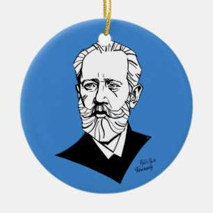 Ornamento De Cerâmica Piotr Tchaikovsky
