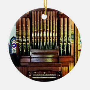 Ornamento De Cerâmica Pipe Organ Na Igreja