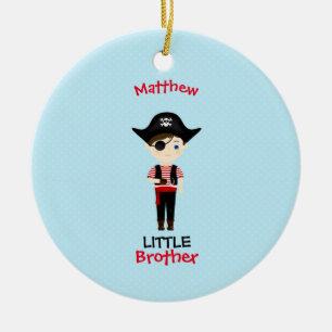 Ornamento De Cerâmica Pirata Boy Little Brother